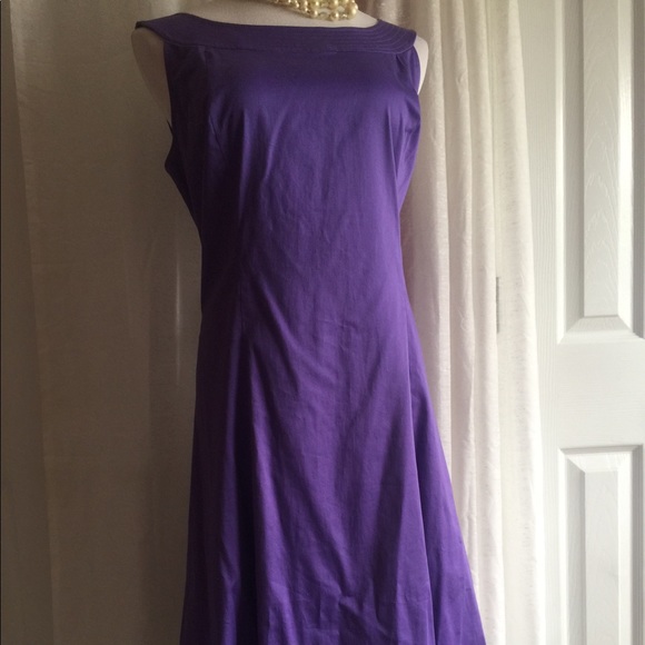 Coldwater Creek | Dresses | Coldwater Creek Boat Neck Purple Dress Nwt ...